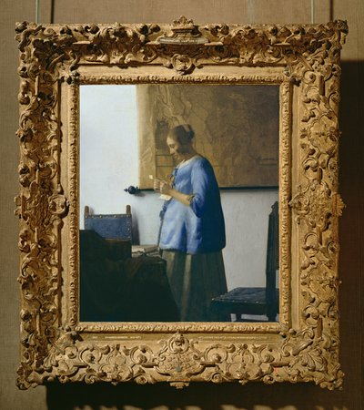 Mujer leyendo una carta, c.1662-63 de Jan Vermeer van Delft